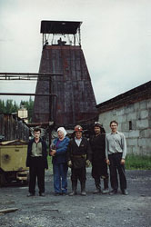 Горняки шахты Одиночная Краснокаменского рудника, 2001г.