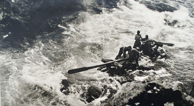 Река Казыр, Н-Китатский порог, июль 1957 г.